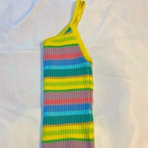 Bright stripped colorful tank
